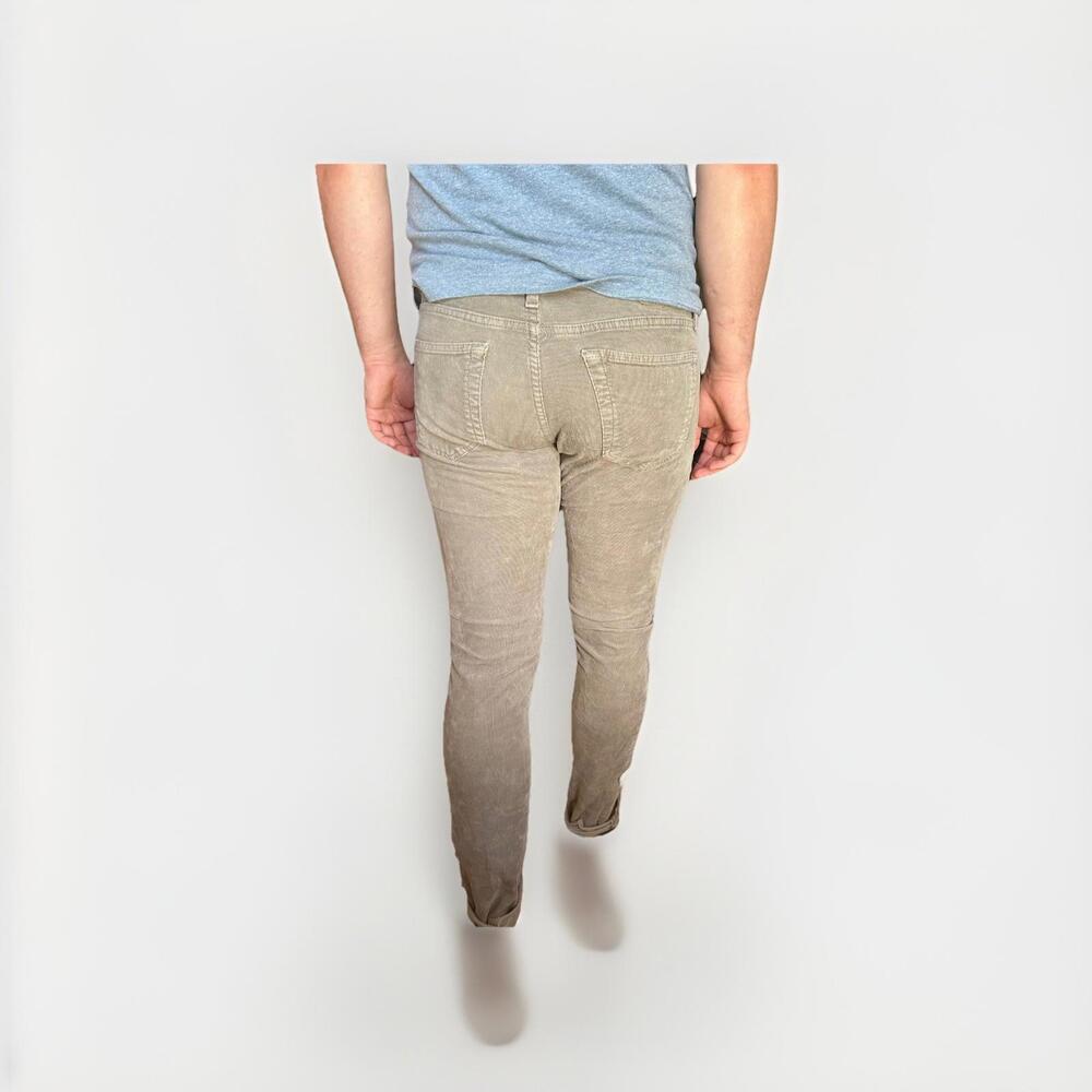 AG Adriano Goldschmied Tellis Corduroy Pants 31x34 Gray - Picture 2 of 7